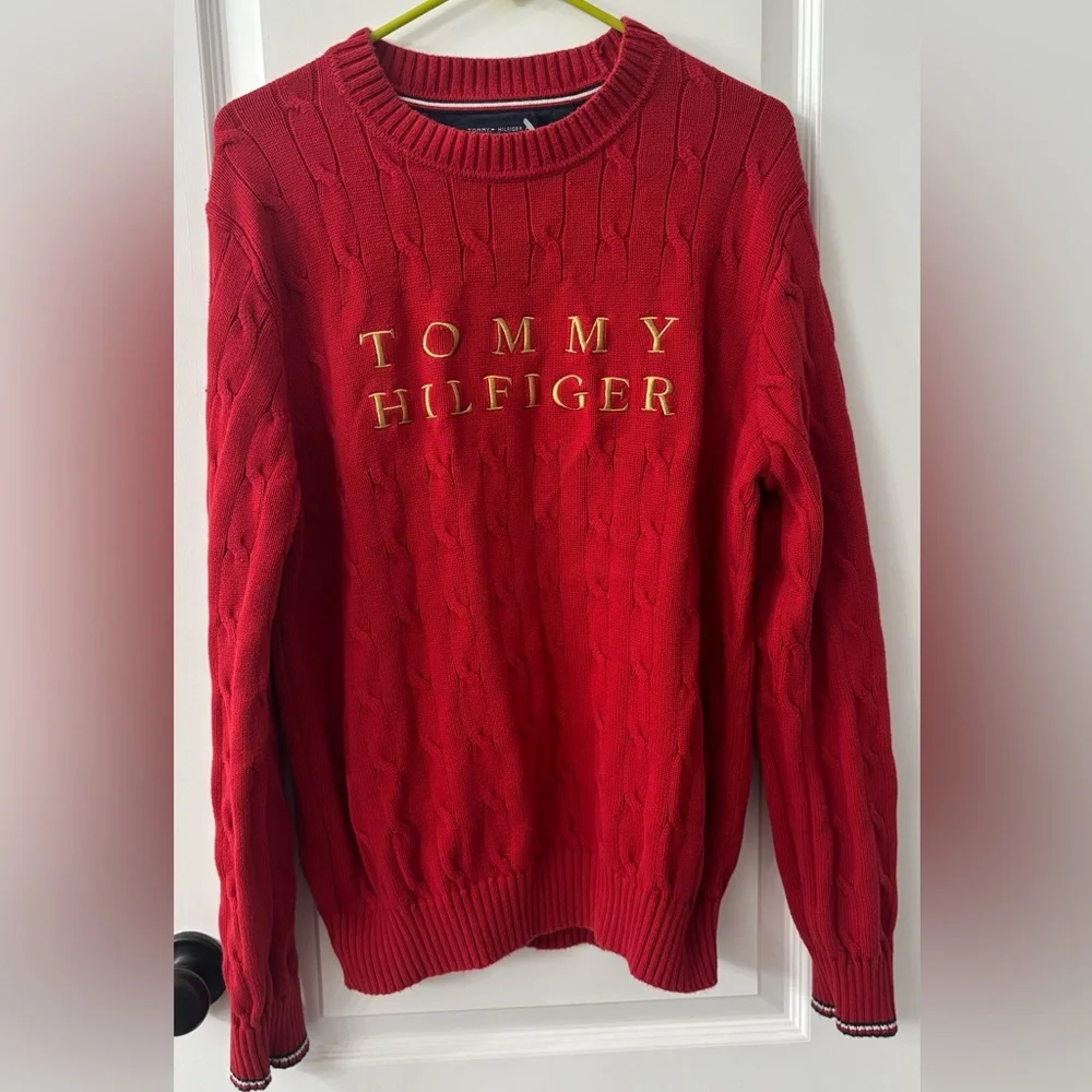 Tommy Hilfiger Knit Red Sweater
